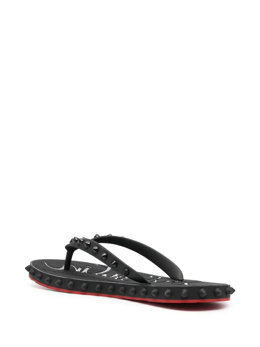 【Christian Louboutin】Loubi Flipスパイク フリップフロップ Super Loubi Flip - Flip-flops - Rubber - Black - Women