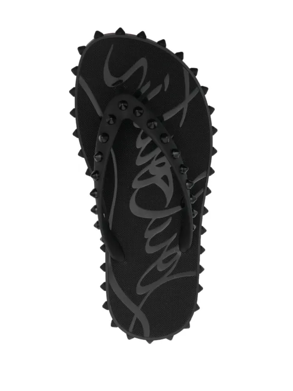 Christian Louboutin Super Loubi spike-embellished flip-flops