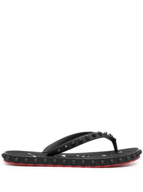 Christian Louboutin Super Loubi spike-embellished flip-flops