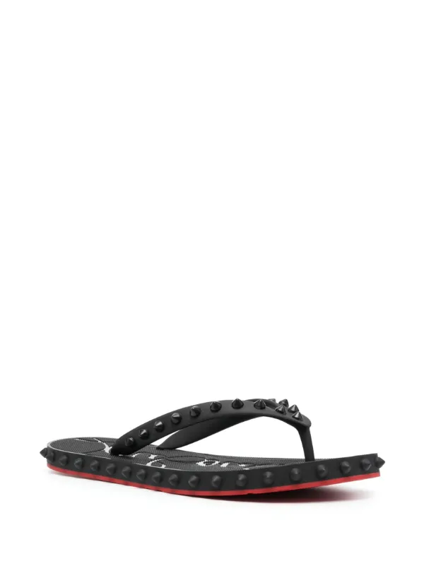 Christian Louboutin Super Loubi spike-embellished flip-flops