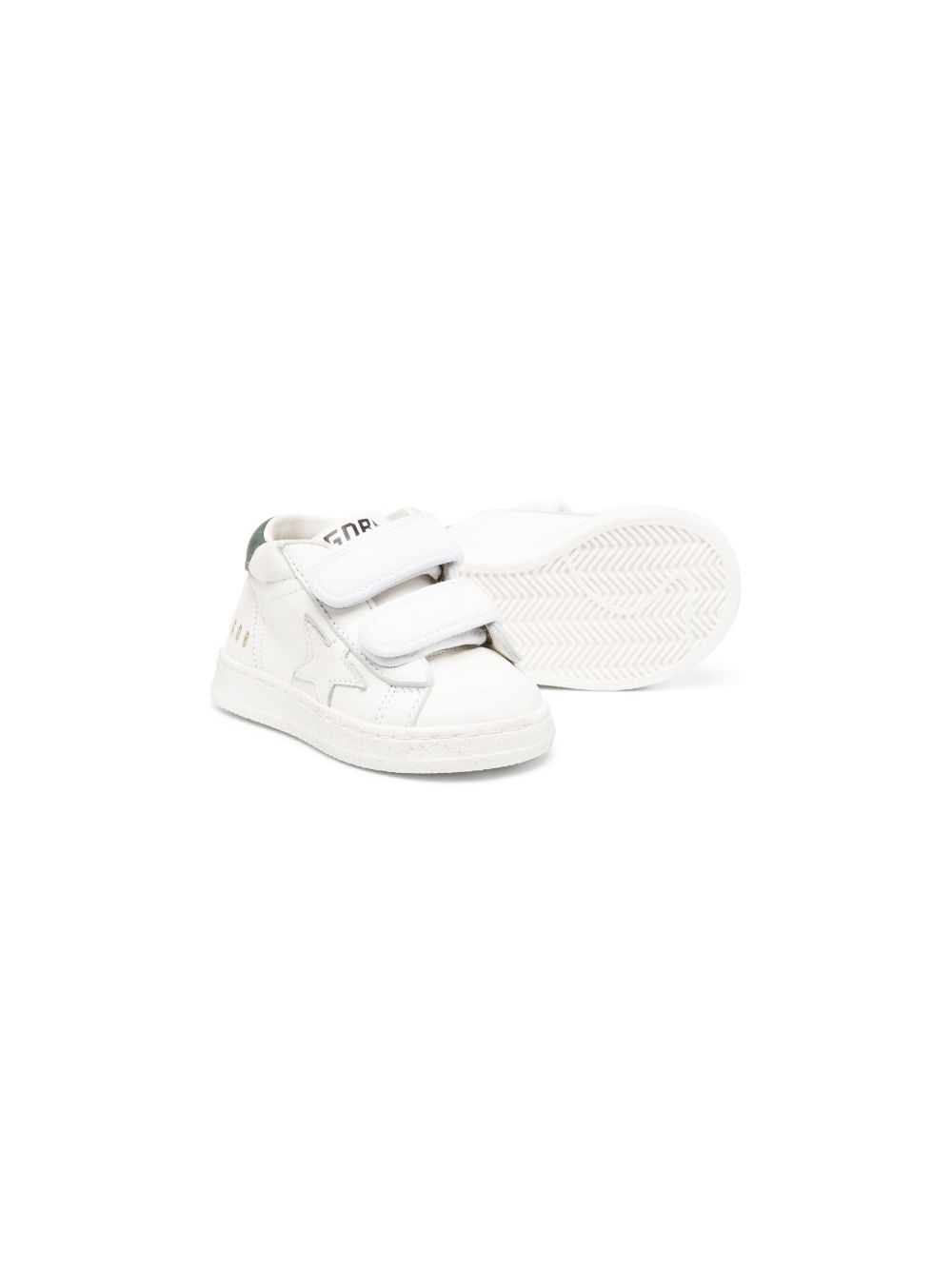 Golden Goose Kids Super Star sneakers met klittenband - Wit