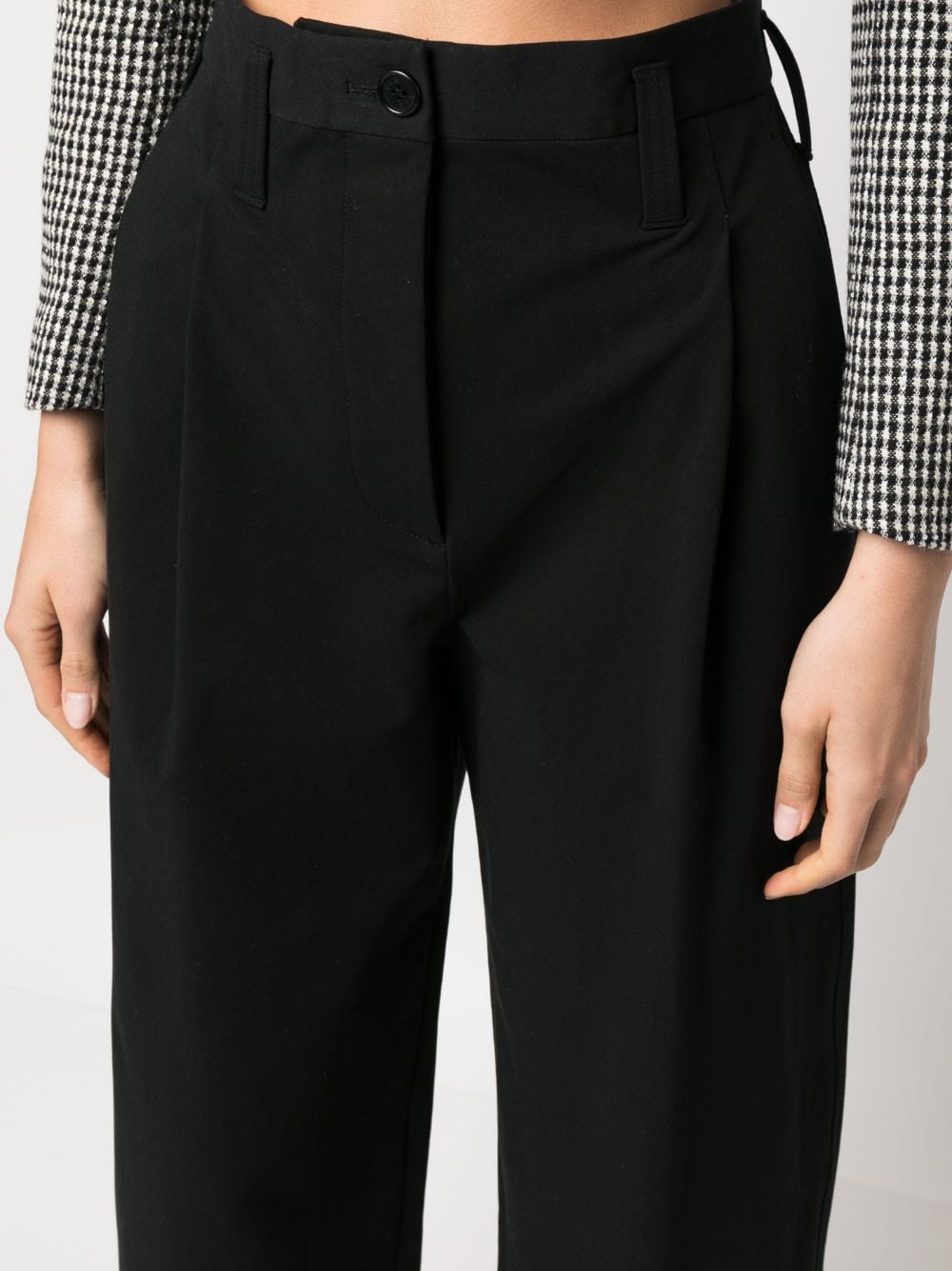 Shop Philosophy Di Lorenzo Serafini High-waisted Tailored Trousers In Schwarz