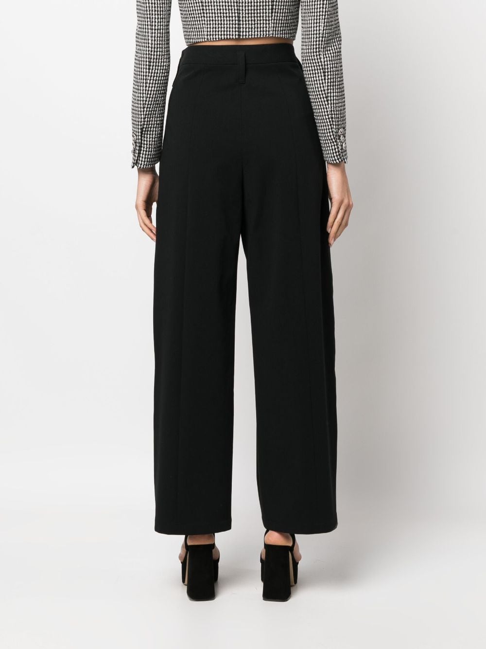 Shop Philosophy Di Lorenzo Serafini High-waisted Tailored Trousers In Schwarz