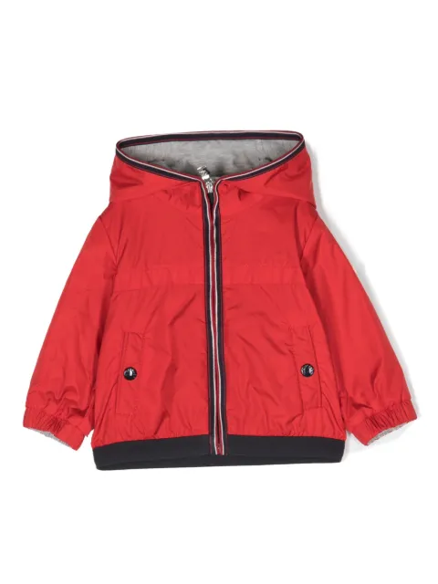 Moncler Enfant stripe-detail hooded jacket