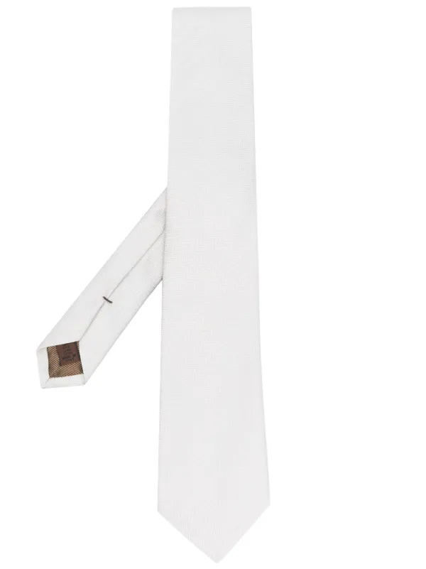 Church's Textured Silk Tie in Grey