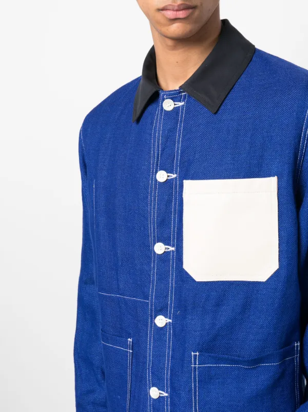 Junya Watanabe MAN x Off White linen-blend Shirt Jacket