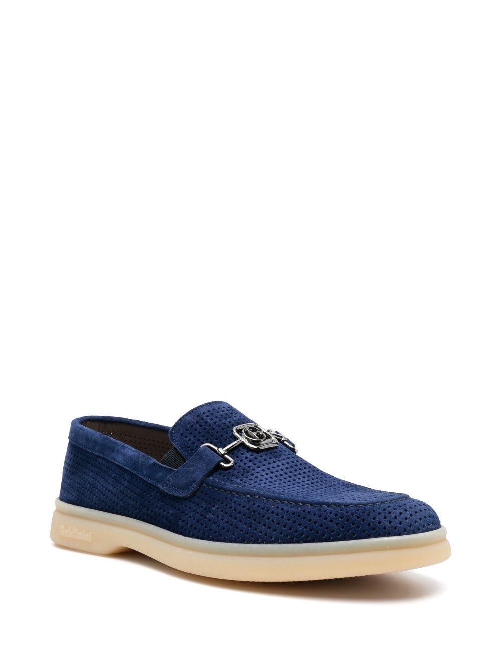 Baldinini Geperforeerde loafers - Blauw