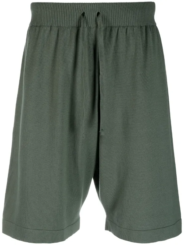 John Smedley straight leg Elasticated Cotton Shorts Farfetch