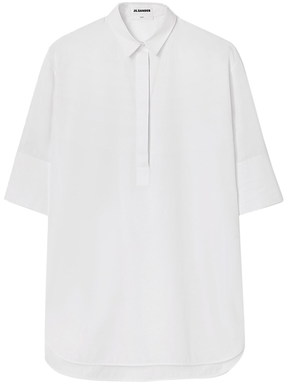 Jil Sander Friday puff-sleeve cotton shirt - White