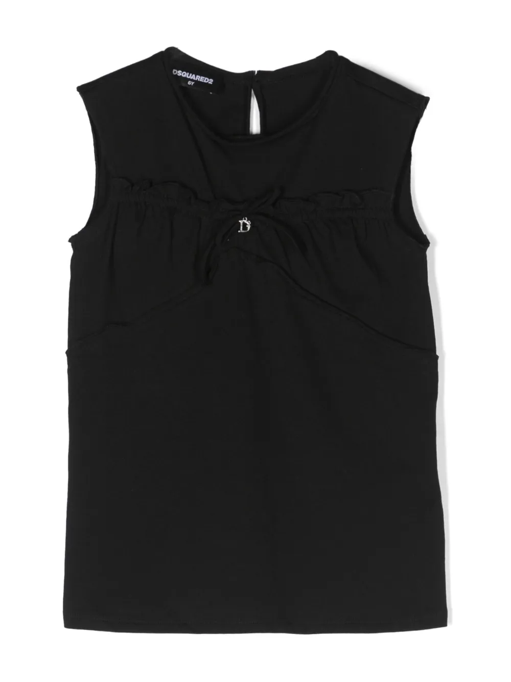 DSQUARED2 KIDS haut à détail de nœud - Noir