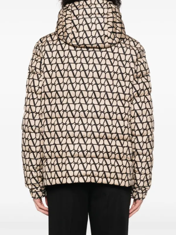 ダウンジャケット Valentino Garavani Tolie Iconographe Padded Jacket Valentino Garavani Toile Iconographe Down Jacket | Neutrals