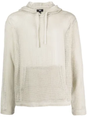Stussy white hoodie clearance