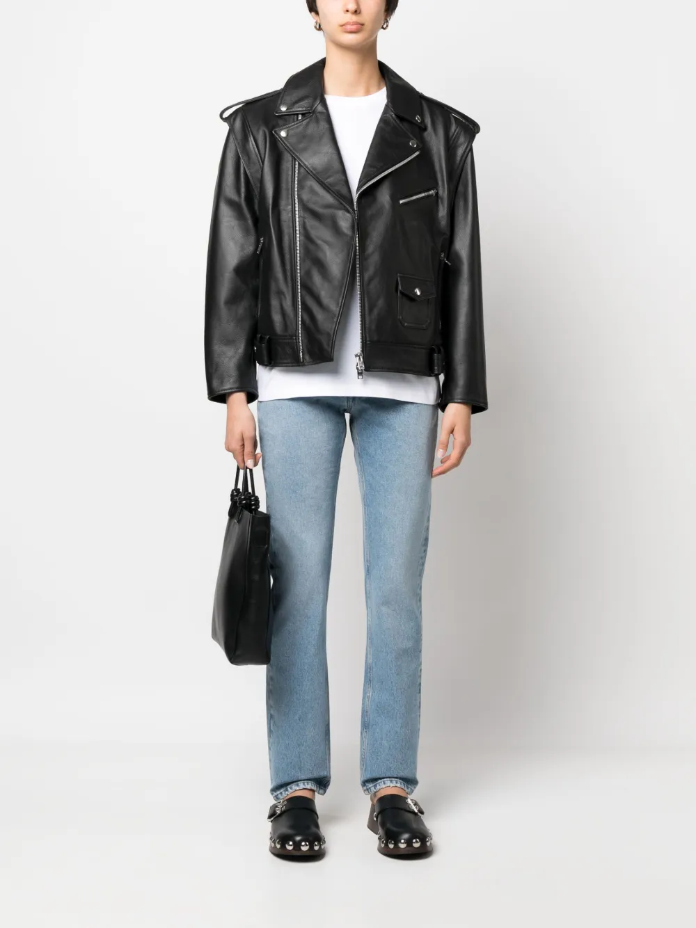 Armarium Black Lena Biker Jacket In Black