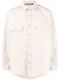 Palm Angels logo-print long-sleeve shirt - Neutrals