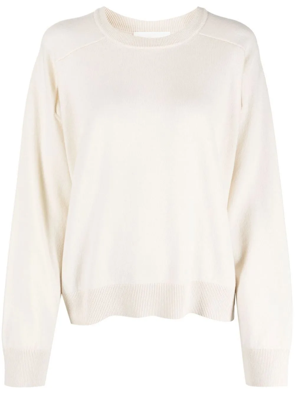 Shop Armarium Ribbed-knit Cashmere Jumper In Neutrals