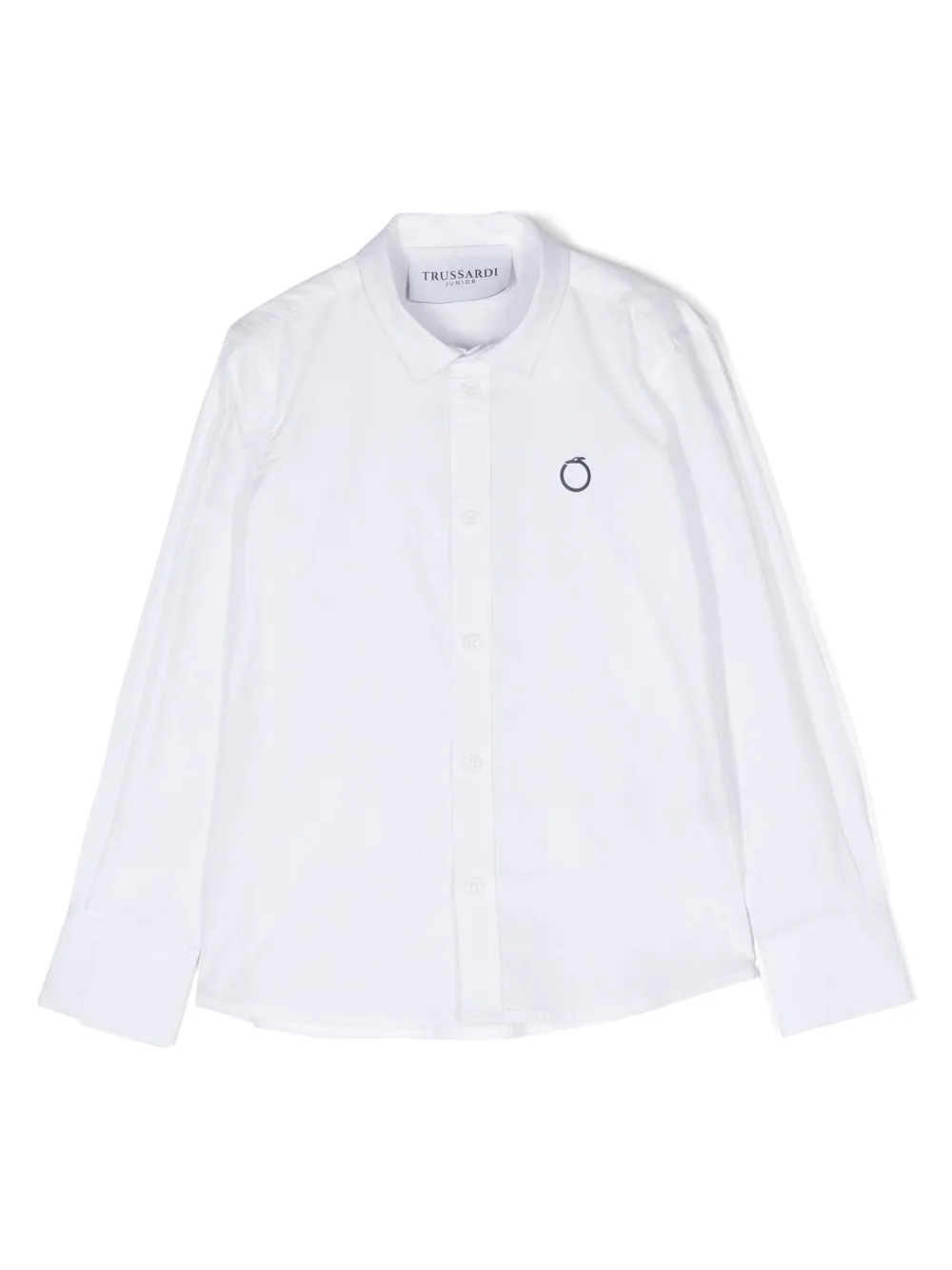 TRUSSARDI JUNIOR chemise à logo imprimé | blanc | Image 1