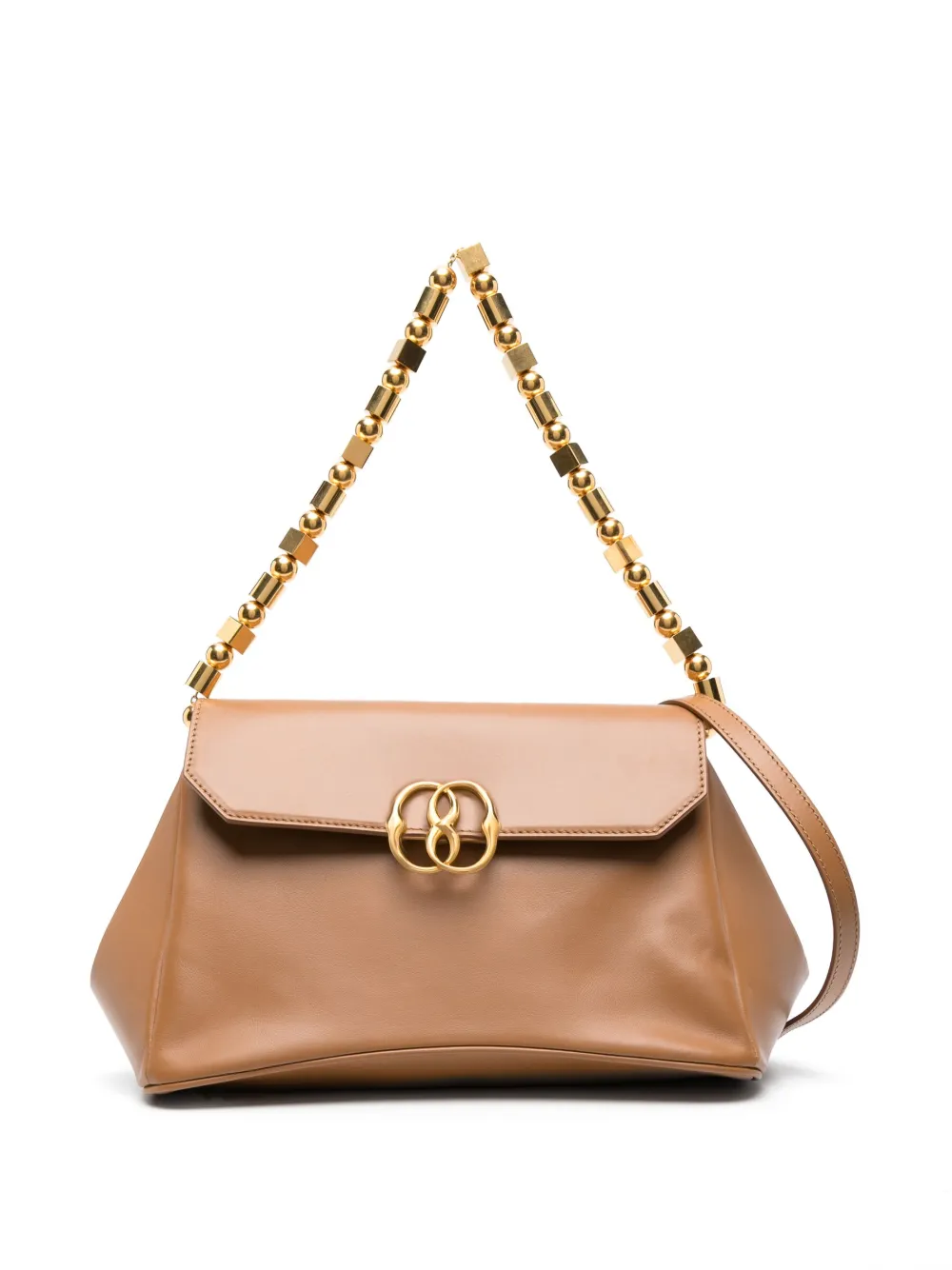 Bally New Mirage Leather Shoulder Bag In Brown