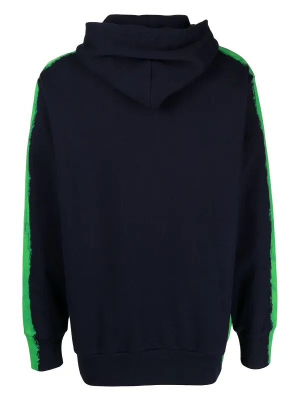 Moschino logo-print Pullover Hoodie | Blue | FARFETCH SG