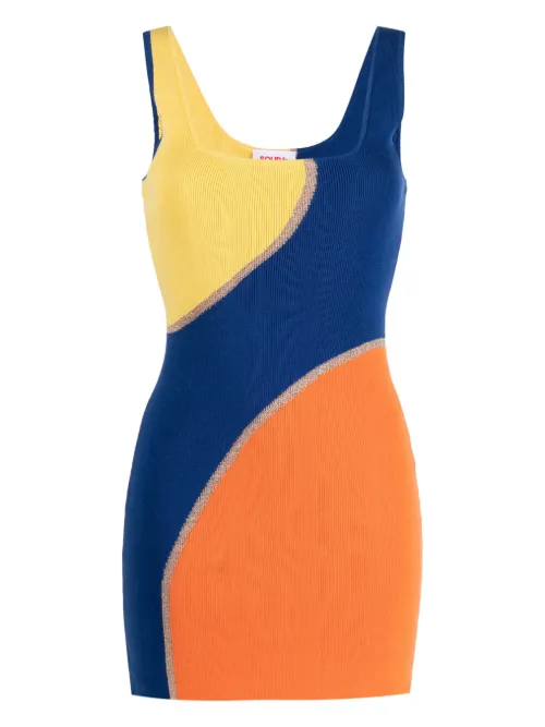 Robe de plage nervurée à design colour block - Solid & Striped - Modalova