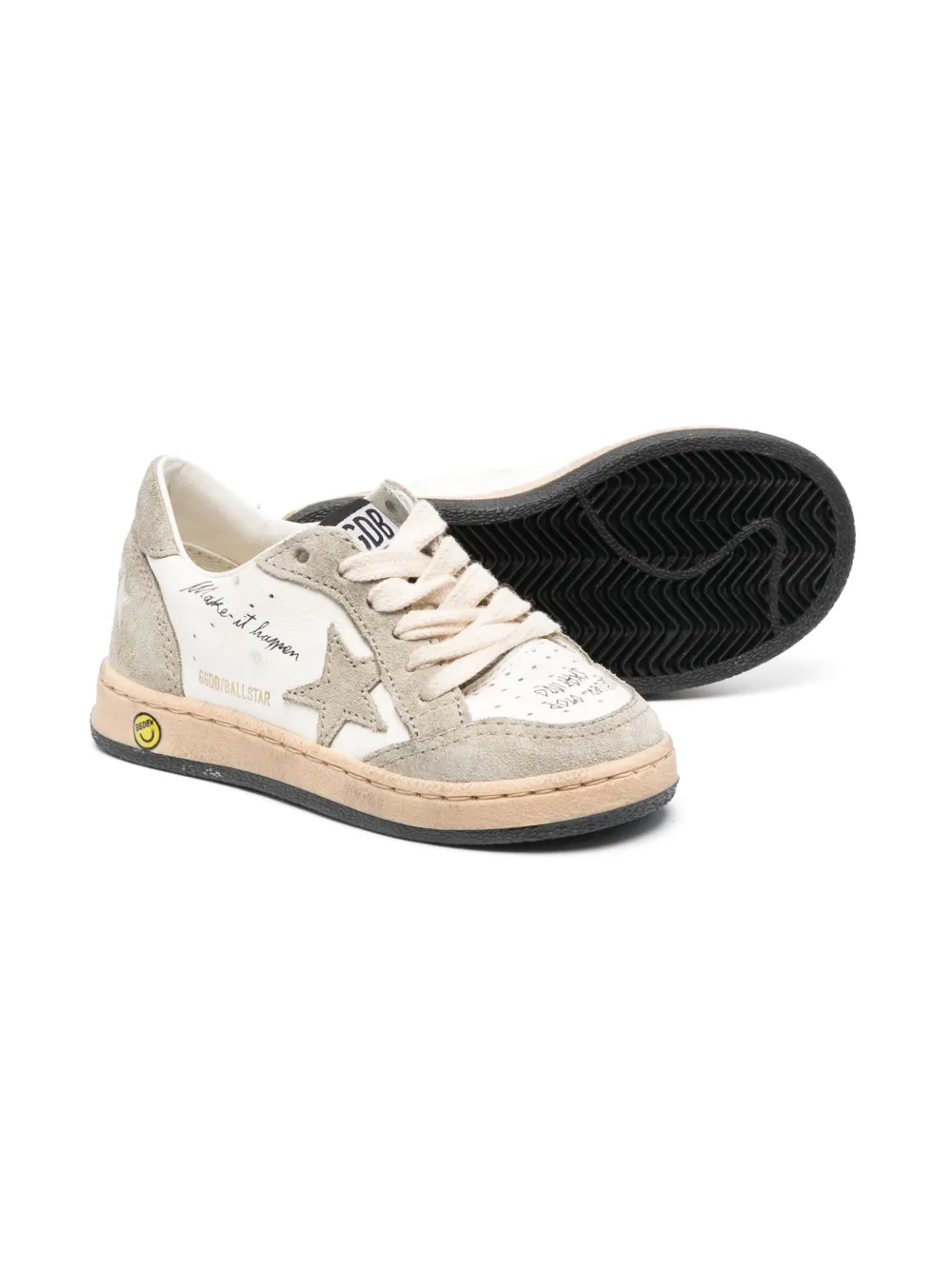 Golden Goose Logo-patch Sneakers In White