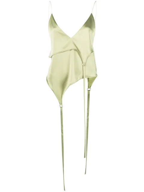 Ssheena asymmetric satin top