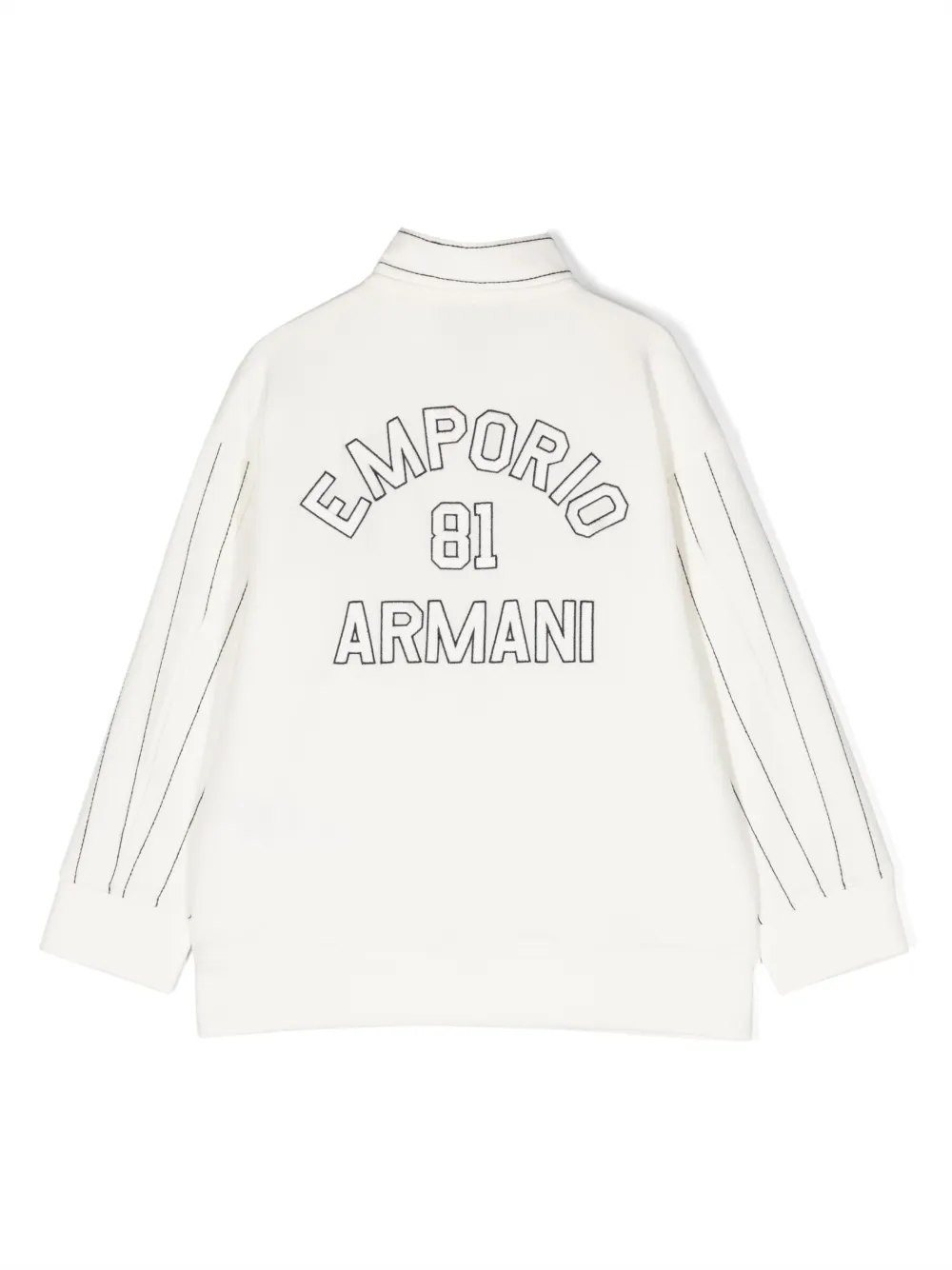 Emporio Armani Kids Jack met geborduurd logo - Wit