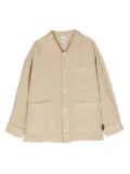 Aspesi Kids button-fastening linen shirt - Neutrals