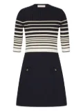 Valentino Garavani striped lurex minidress - Blue