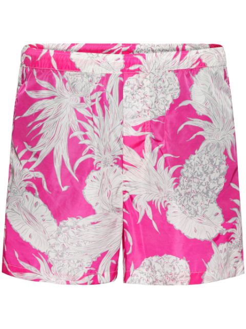 Valentino Garavani shorts de playa con piñas estampadas