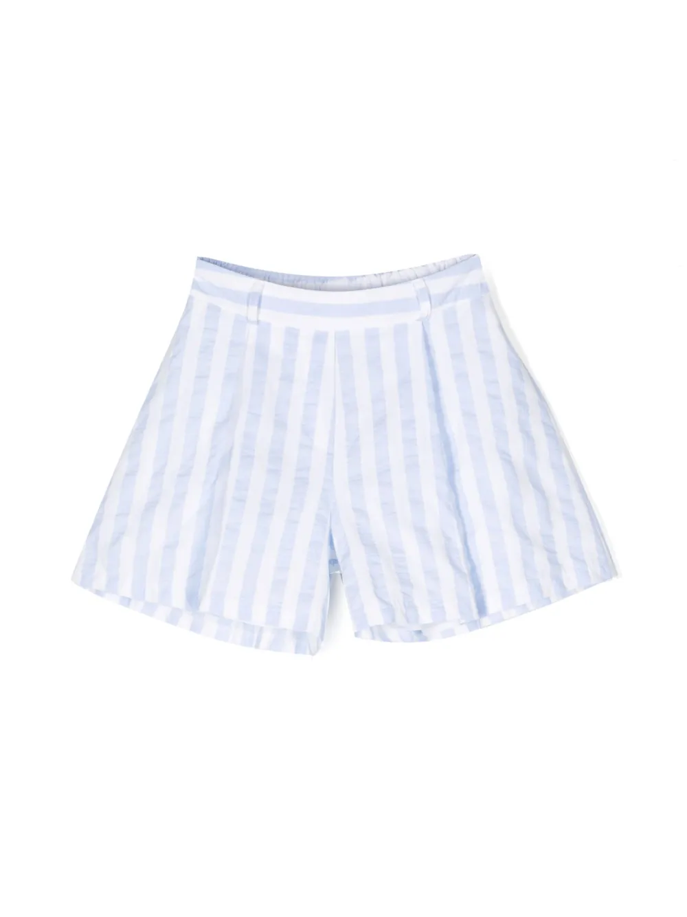 Miss Grant Kids vertical-stripe-print shorts - Blue
