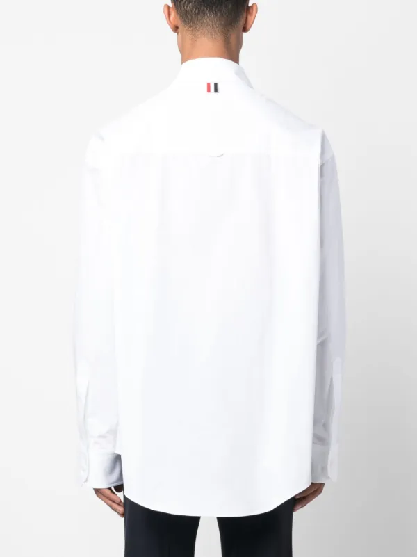 Thom Browne Madras Flower パッチ シャツ | ホワイト | FARFETCH JP