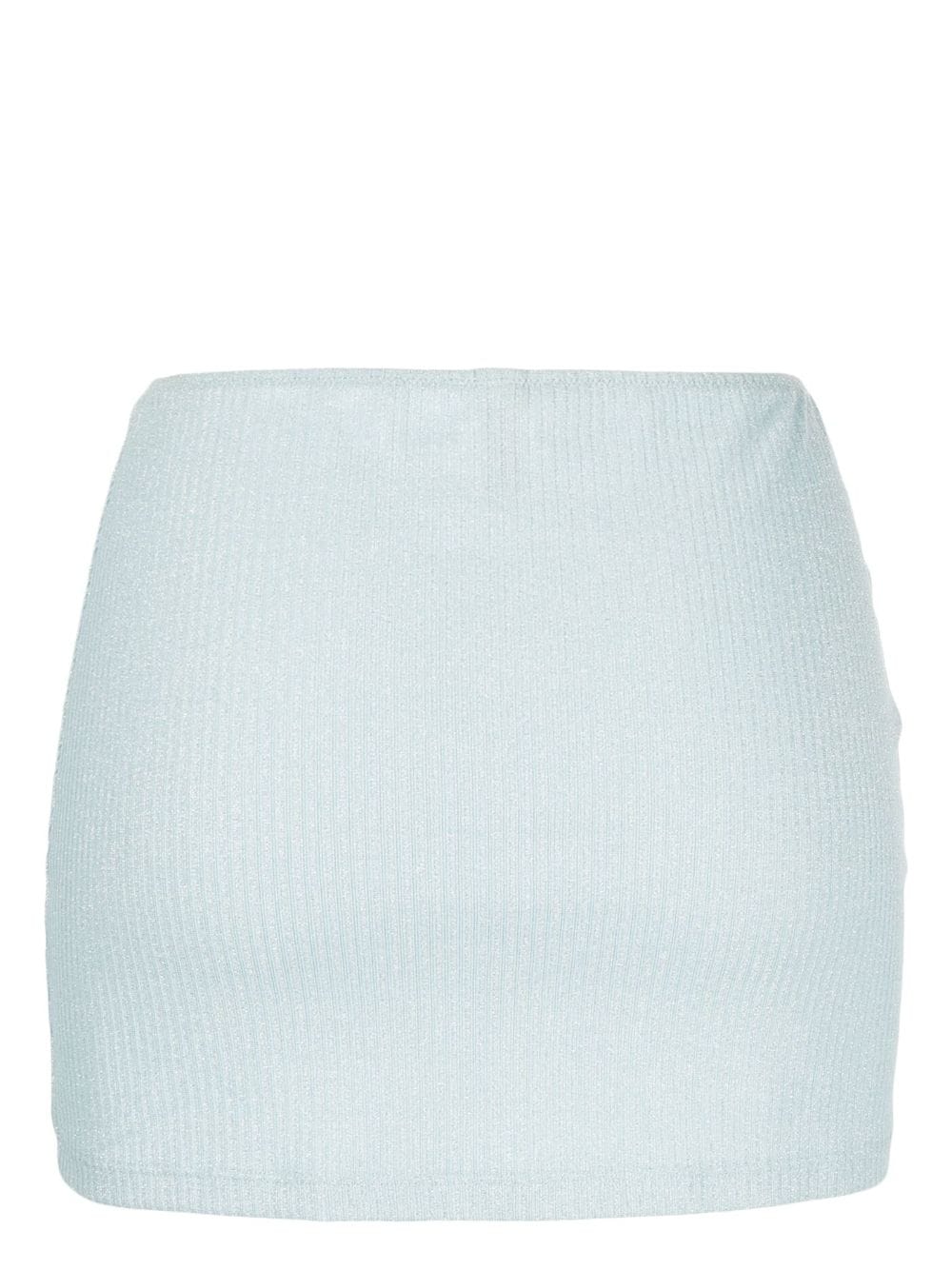 Solid & Striped Geribbelde mini-rok - Blauw