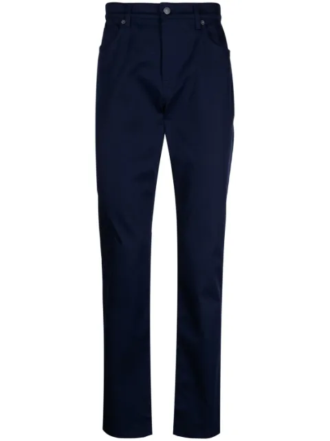 Moschino pantalones rectos con cierre en la parte delantera