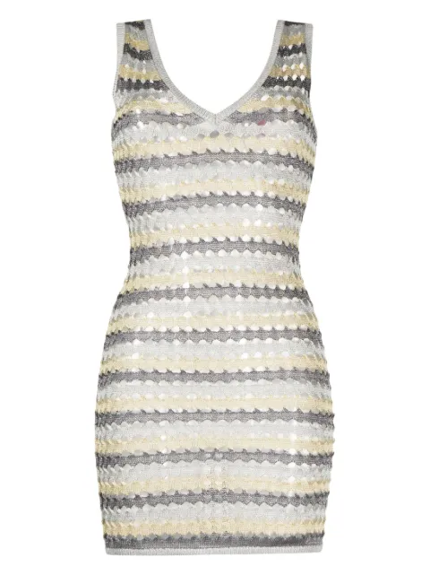 Solid & Striped vestido corto con diseño tejido
