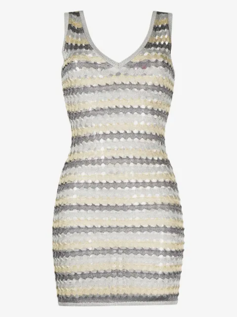 Solid & Striped vestido corto con diseño tejido