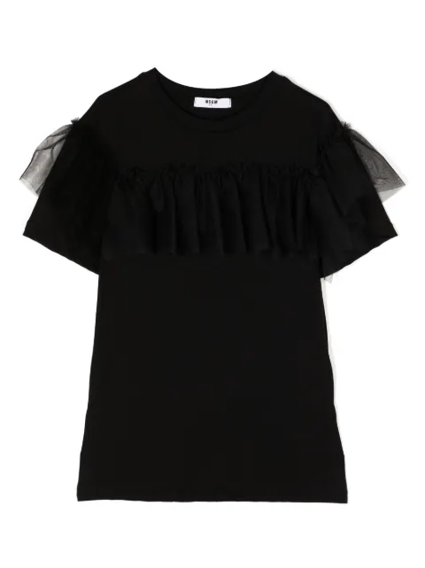 MSGM Kids vestido con detalle de tul