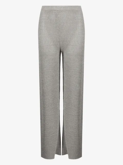 Solid & Striped high-waisted pointelle-knit pants