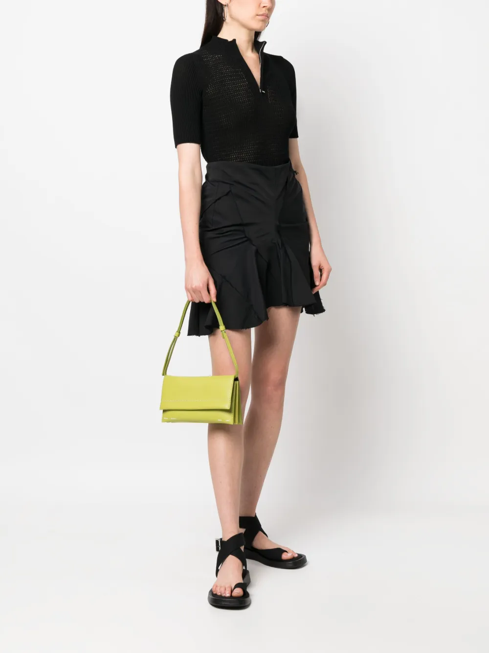 PROENZA SCHOULER WHITE LABEL SMALL ACCORDION FLAP SHOULDER BAG