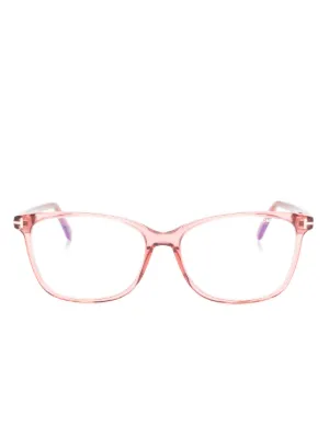 Pink transparent hotsell frame glasses