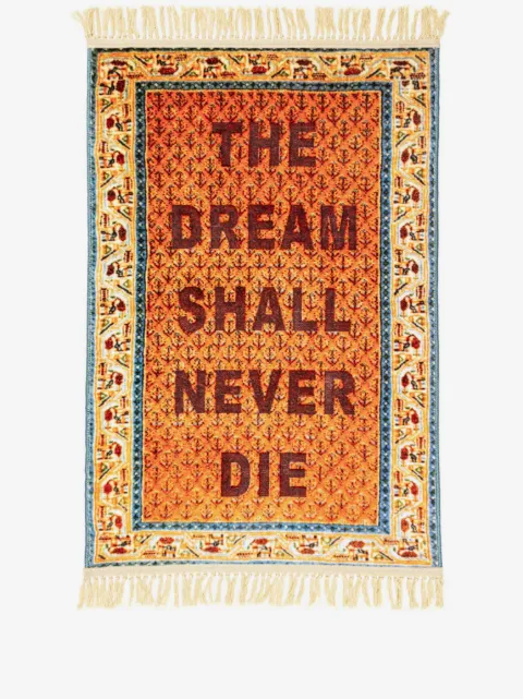 Seletti Dream fringed carpet