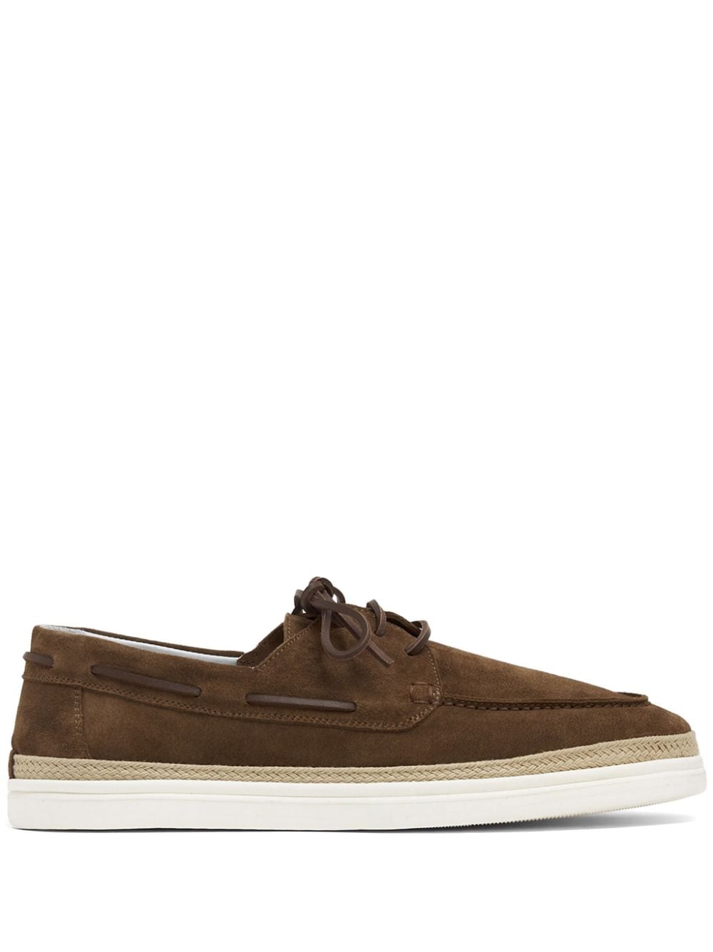 Barrett Suede Sneaker With Lace-up Laces In Brown