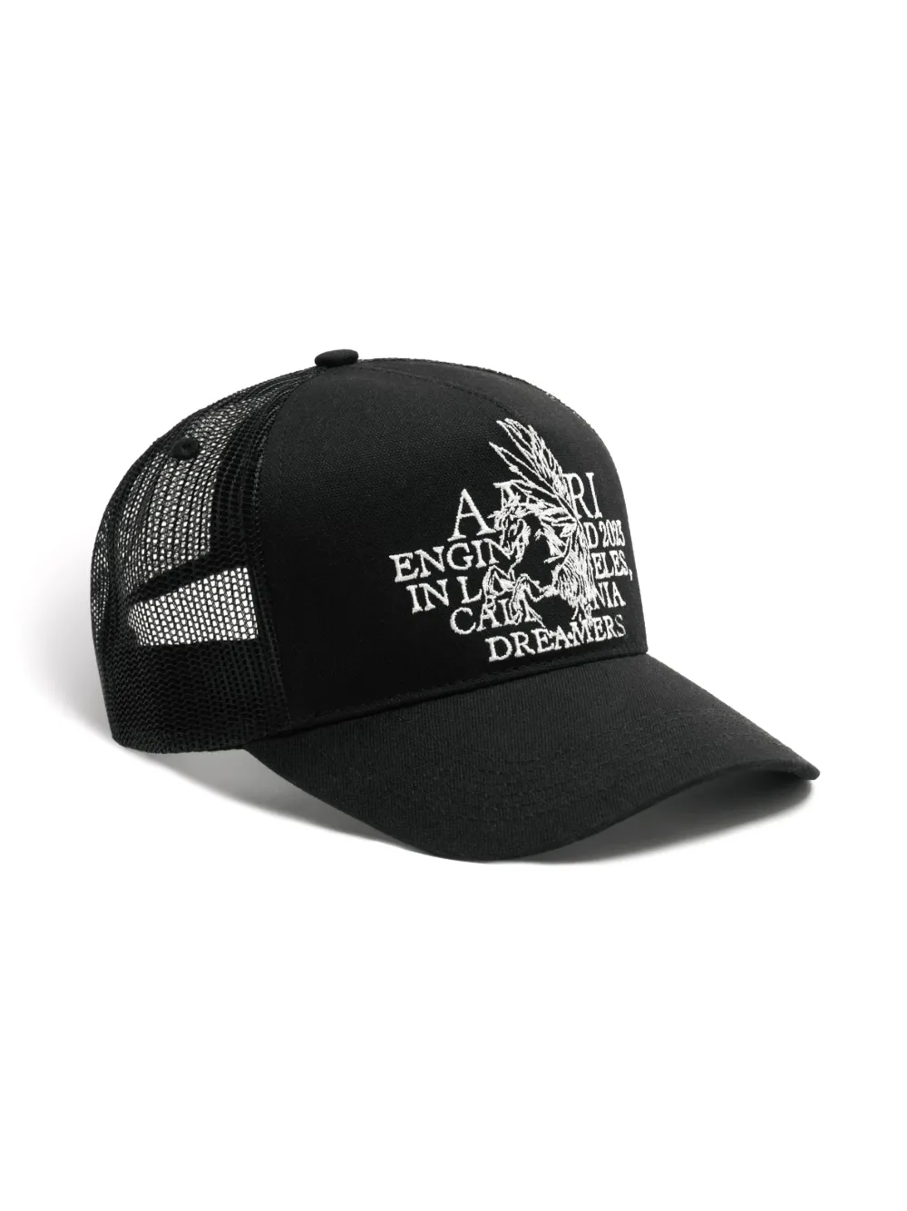 logo-print trucker hat