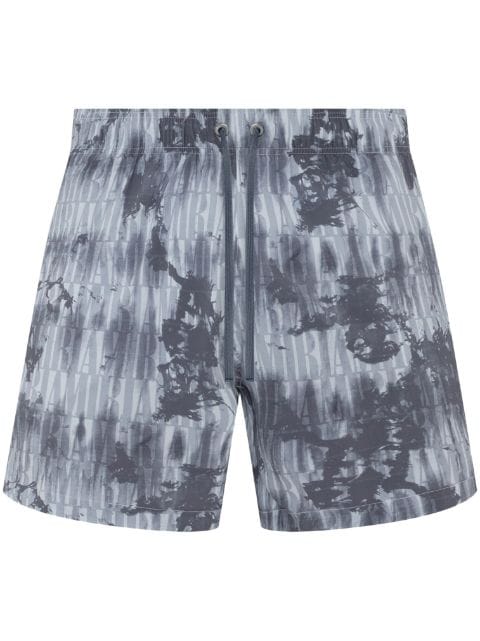 AMIRI shorts de playa con motivo tie-dye