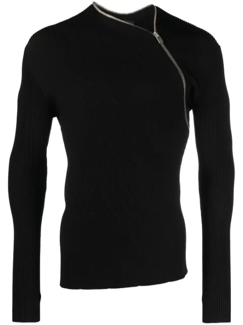 HELIOT EMIL zip-fastening knitted sweatshirt 