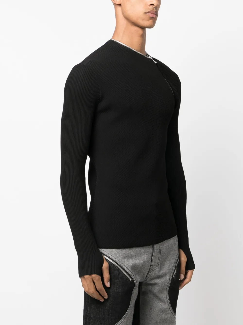 トップス HELIOT EMIL DOUBLE ZIP CREWNECK 21aw HELIOT EMIL DOUBLE ZIP CREWNECK 21aw（HELIOT EMIL zip