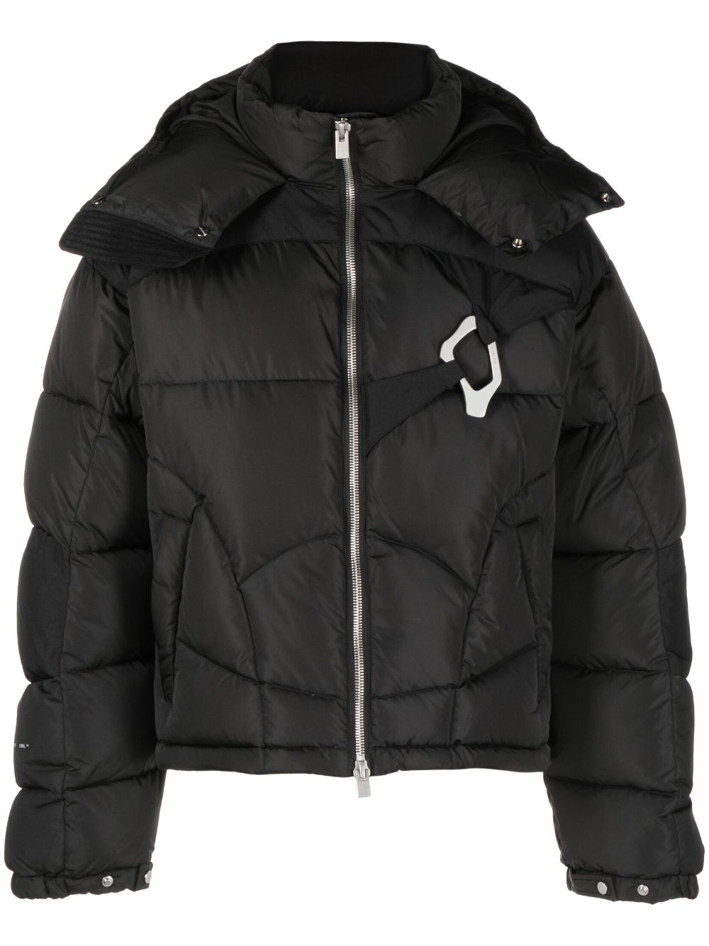 HELIOT EMIL HE Abstract zip-up Down Jacket - Farfetch