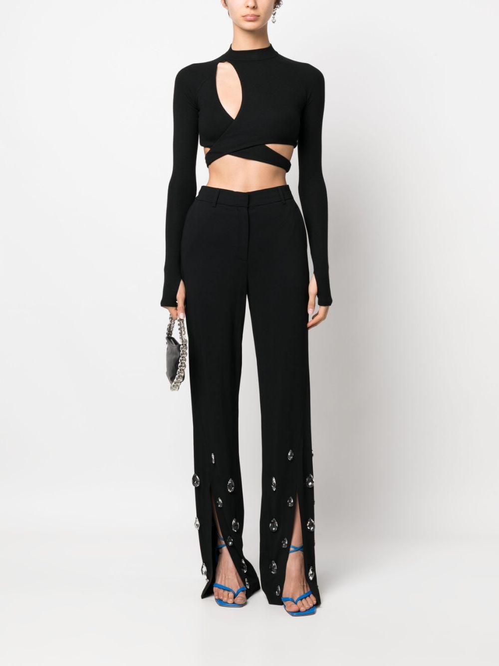 Giuseppe Di Morabito High waist broek - 10 BLACK