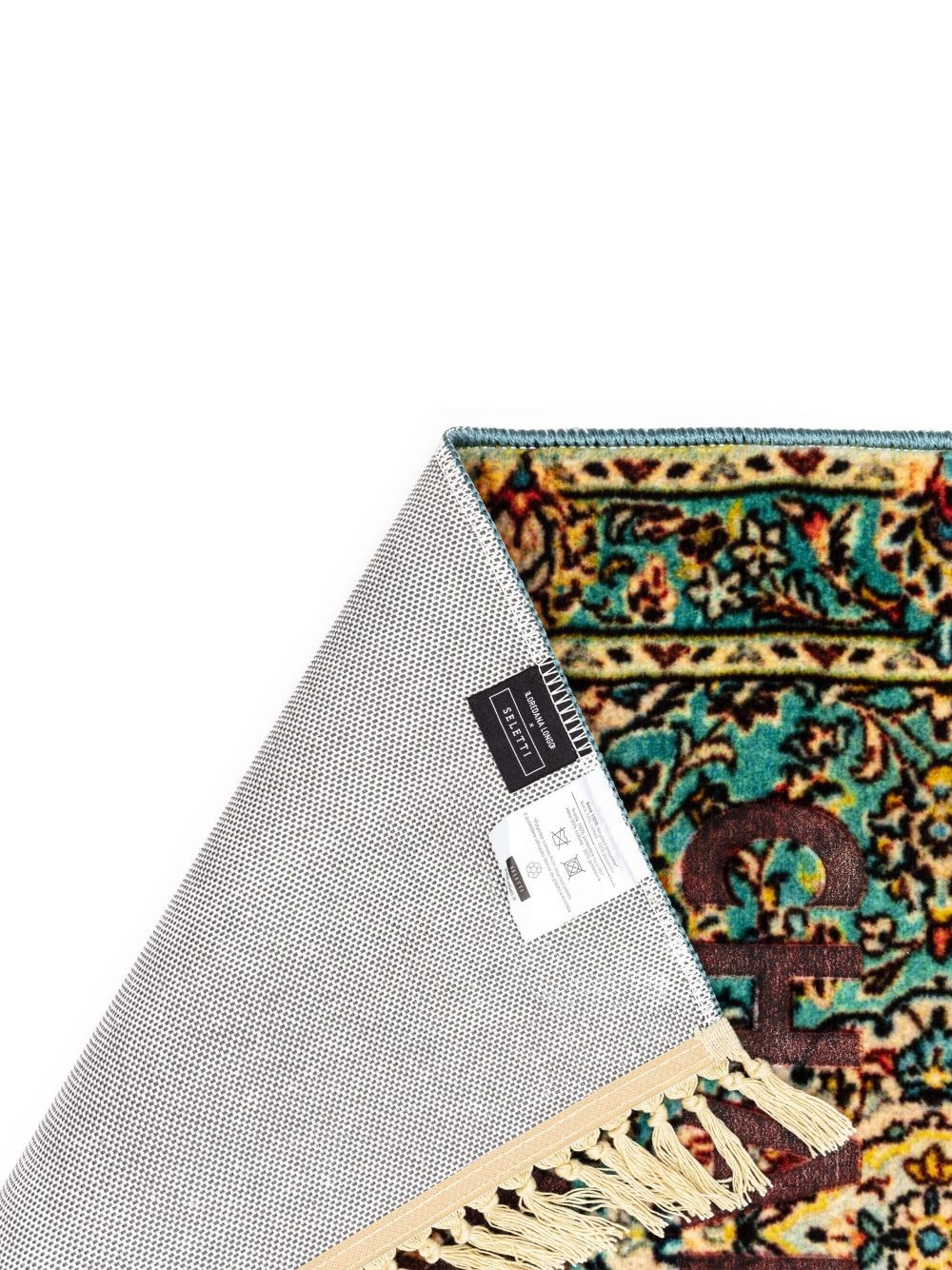 Shop Seletti Burnt Voice Mix-print Carpet In Green