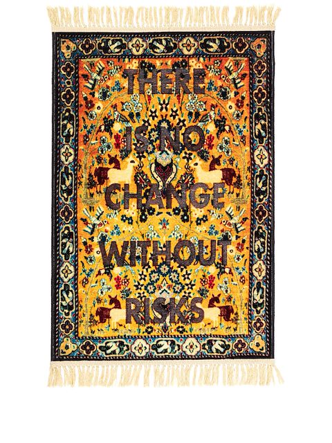 Seletti Change fringed carpet