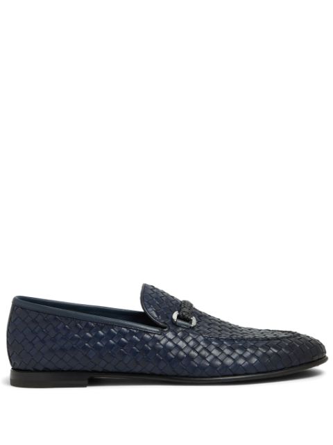 Barrett interwoven leather loafers